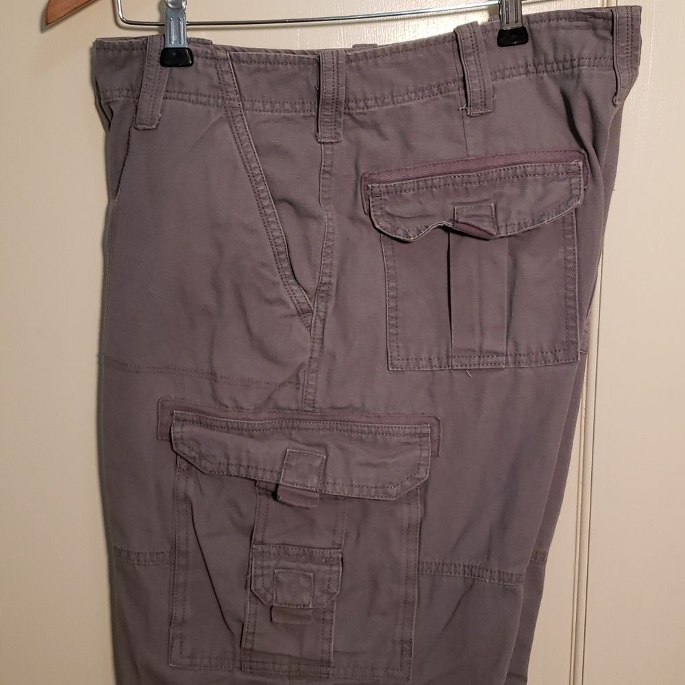 Guide Gear Gray Cargo Men's Pants, Size 36" Waist, 32" Inseam, 100% Cotton